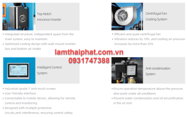 Máy Nén Khí Deman SSV 75e 75kW PM VSD  | Lam Thái Phát 0931747388