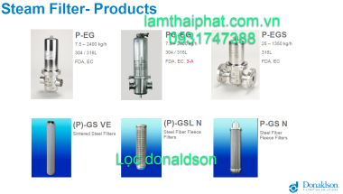 Lọc Hơi Donaldson | Steam Filter Chính Hãng - 0931747388