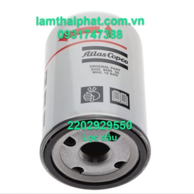 2202929500 2202929550 Lọc dầu Atlas Copco  Chính Hãng | Phụ Tùng Máy Nén Khí Atlas Copco | 0931747388