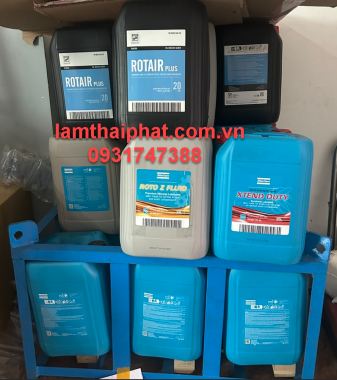 Dầu máy nén khí Atlas Copco chính hãng | Đầy đủ các loại dầu