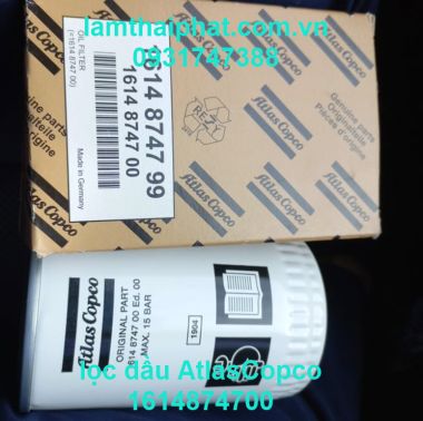 1614874700 1614874799 Lọc dầu Atlas Copco 0931747388
