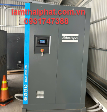 Máy nén khí Atlas Copco GA75 VSD iPM | Tiết kiệm điện 35% – 0931747388