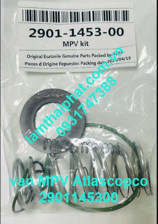 Van áp suất nhỏ nhất 2901145300 Atlas copco