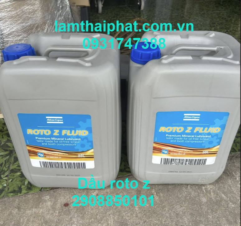 2908850101 Dầu ROTO Z FLUID Atlas Copco  | Cho Máy Không Dầu Z ZT ZR