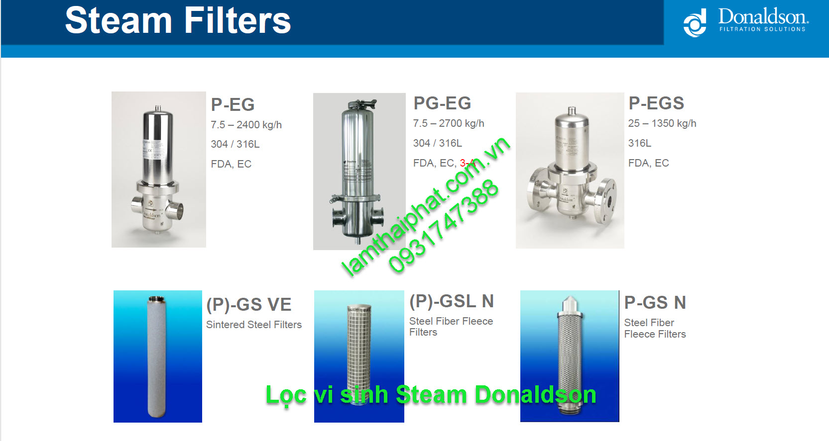 Lọc Vi Sinh Donaldson – Giải Pháp Lọc Sạch Tuyệt Đối | 0931747388