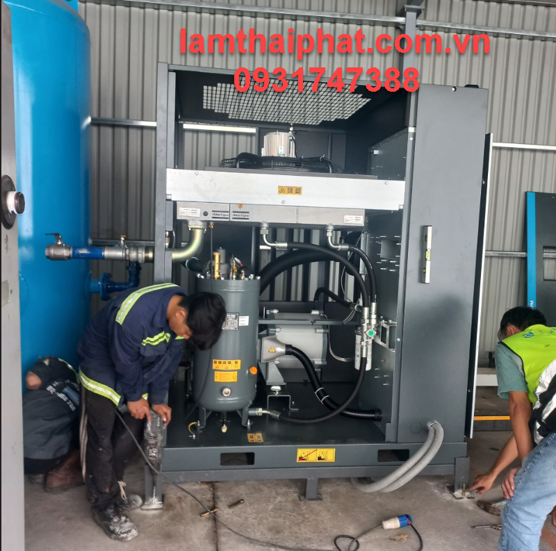 Cho thuê máy nén khí trục vít KCN Amata | Giao nhanh 30 phút - 0931747388