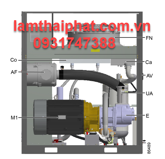 Máy Nén Khí Atlas Copco G55 - 75HP Chính Hãng | Tiết Kiệm Điện tới 35%