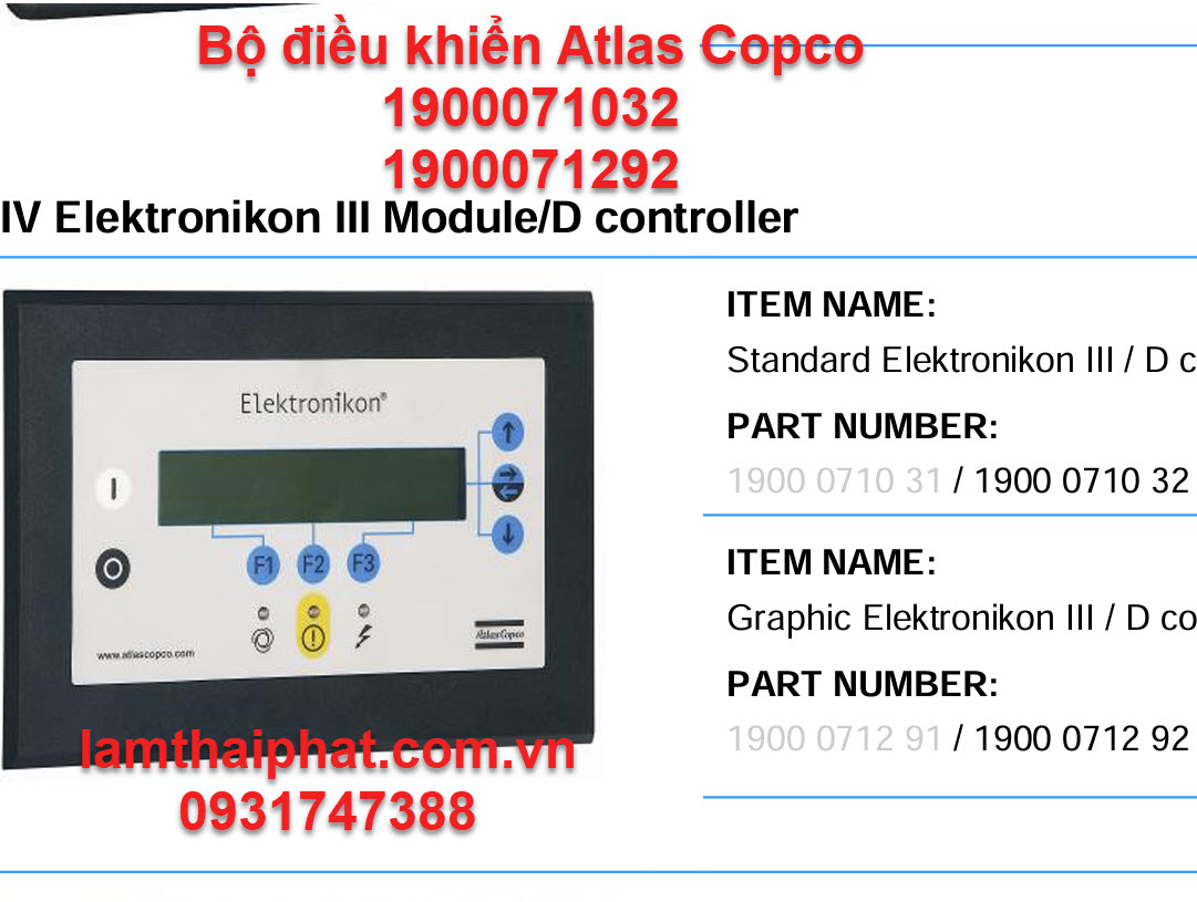 Màn hình điều khiển máy nén khí AtlasCopco MK4