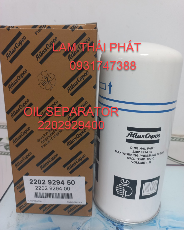 PHỤ TÙNG MÁY NÉN KHÍ ATLAS COPCO CHÍNH HÃNG 0931747388