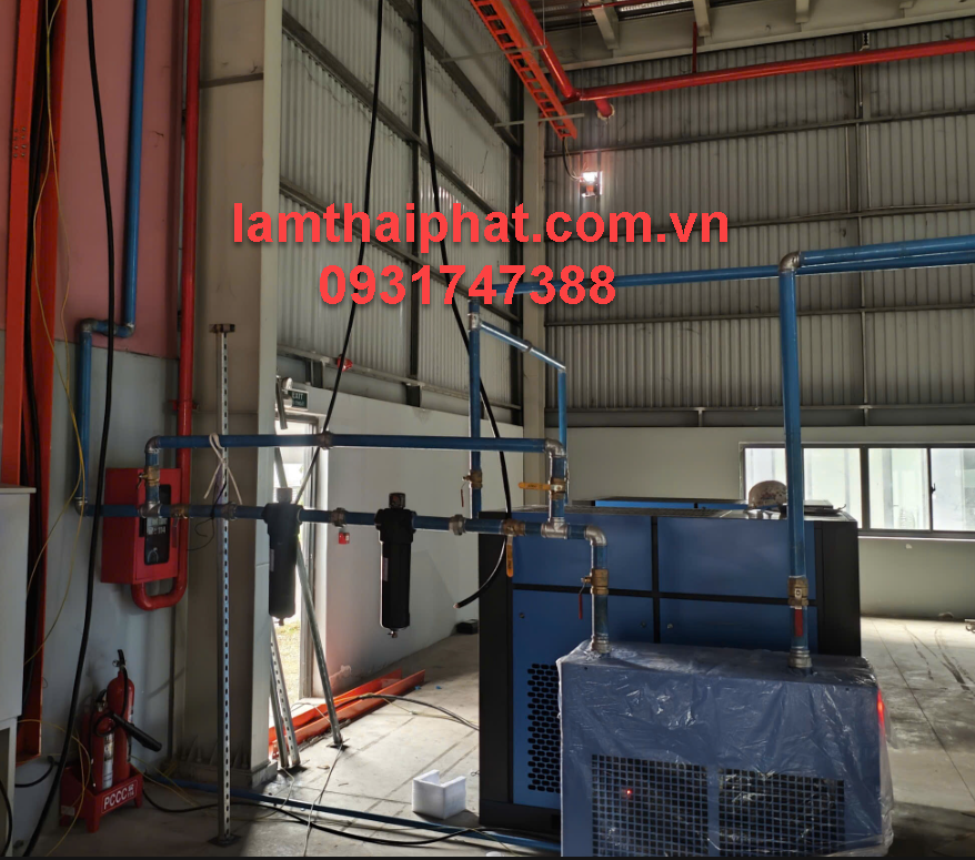 Cho thuê máy nén khí trục vít KCN Long Đức | Có máy sẵn – Giao nhanh – 0931747388