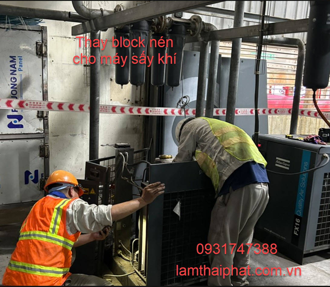 Bảo trì máy sấy khí cho thuê