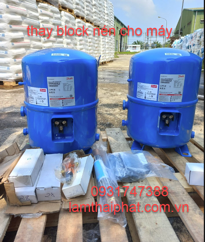 Thay Block nén máy sấy khí