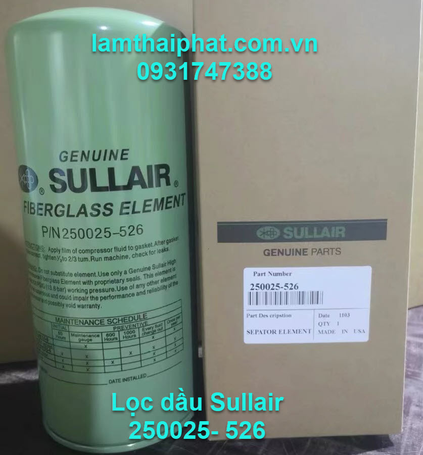 PHỤ TÙNG MÁY NÉN KHÍ SULLAIR CHÍNH HÃNG GIÁ RẺ 0931747388