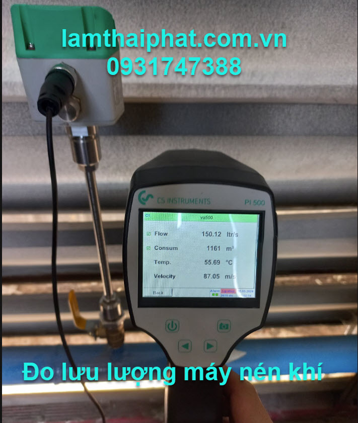 Đo lưu lượng máy nén khí tại Đồng Nai