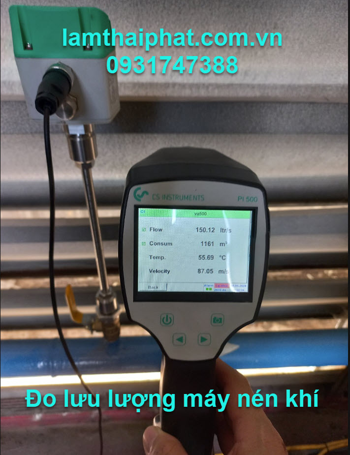 Đo lưu lượng của máy nén khí